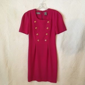 Vintage Woman’s size 8P Liz Claiborne Pink Dress